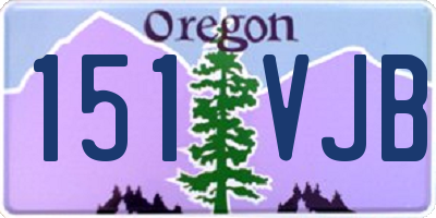 OR license plate 151VJB