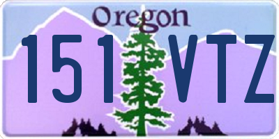 OR license plate 151VTZ