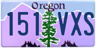OR license plate 151VXS