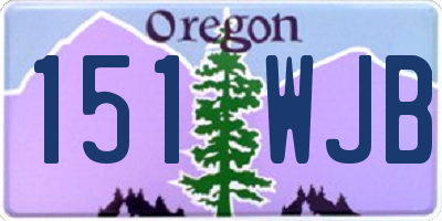 OR license plate 151WJB