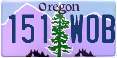 OR license plate 151WOB