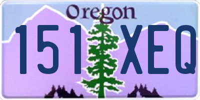 OR license plate 151XEQ