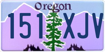 OR license plate 151XJV