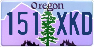 OR license plate 151XKD
