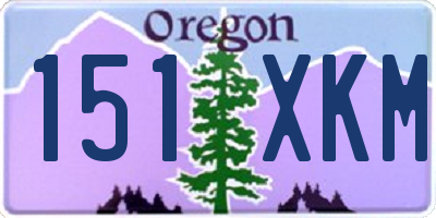 OR license plate 151XKM