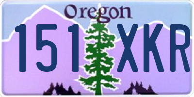 OR license plate 151XKR