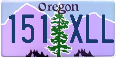 OR license plate 151XLL