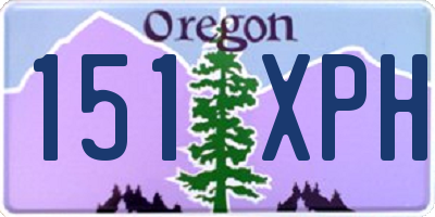 OR license plate 151XPH