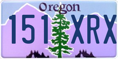 OR license plate 151XRX