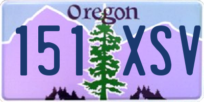 OR license plate 151XSV