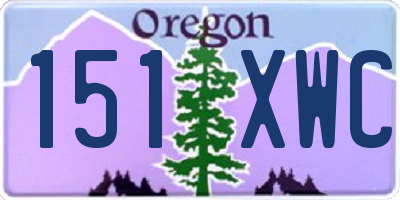OR license plate 151XWC