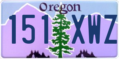 OR license plate 151XWZ