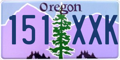 OR license plate 151XXK