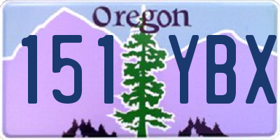 OR license plate 151YBX