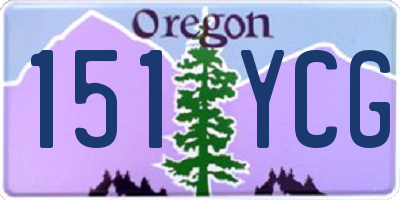 OR license plate 151YCG