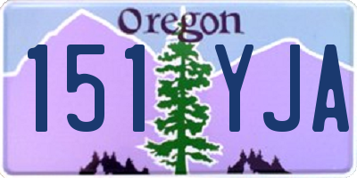 OR license plate 151YJA