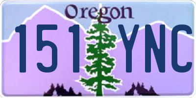 OR license plate 151YNC