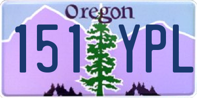 OR license plate 151YPL