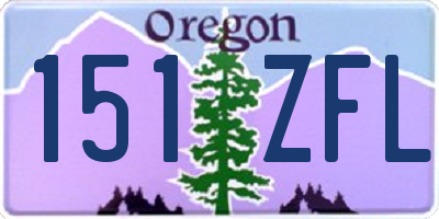 OR license plate 151ZFL