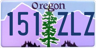 OR license plate 151ZLZ