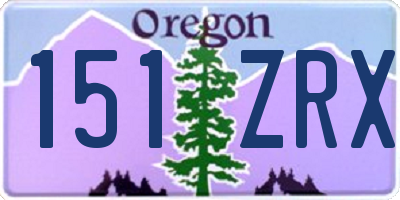 OR license plate 151ZRX