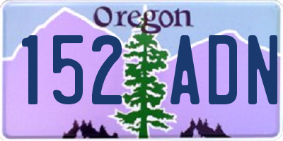 OR license plate 152ADN