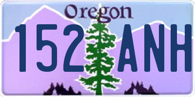 OR license plate 152ANH