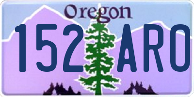OR license plate 152ARO