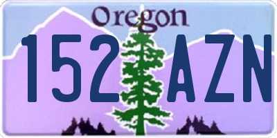 OR license plate 152AZN