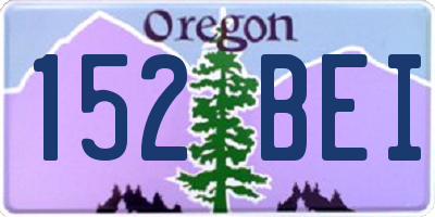 OR license plate 152BEI