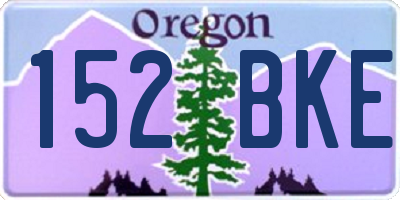 OR license plate 152BKE