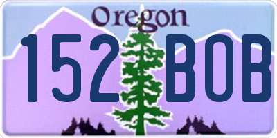 OR license plate 152BOB