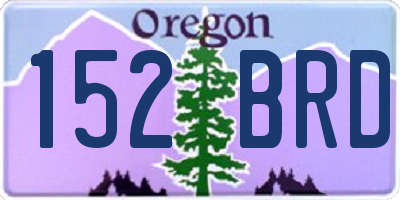 OR license plate 152BRD
