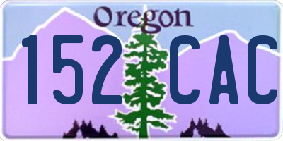 OR license plate 152CAC