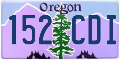 OR license plate 152CDI