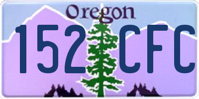 OR license plate 152CFC