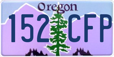 OR license plate 152CFP