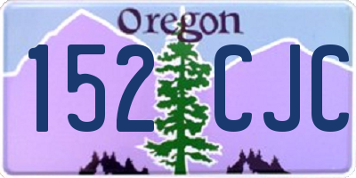 OR license plate 152CJC