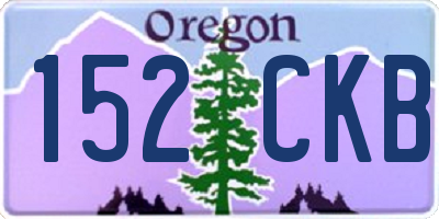 OR license plate 152CKB