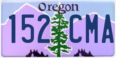 OR license plate 152CMA