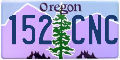 OR license plate 152CNC
