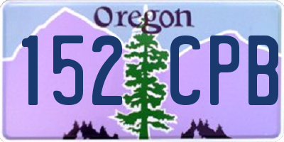 OR license plate 152CPB