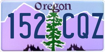 OR license plate 152CQZ