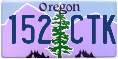 OR license plate 152CTK