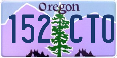 OR license plate 152CTO