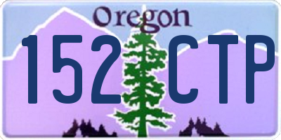 OR license plate 152CTP