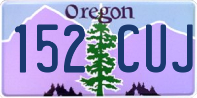 OR license plate 152CUJ