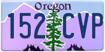 OR license plate 152CVP