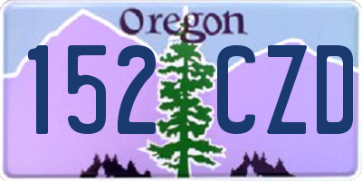 OR license plate 152CZD