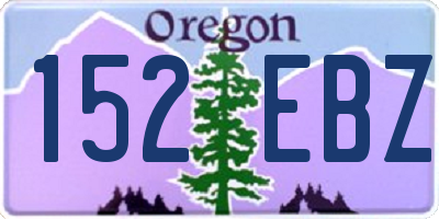 OR license plate 152EBZ